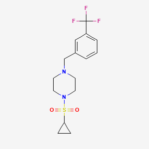 1-Cyclopropylsulfonyl-4-[[3-(trifluoromethyl)phenyl]methyl]piperazine