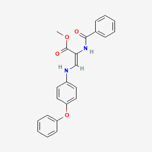 Methyl 2-(benzoylamino)-3-(4-phenoxyanilino)acrylate