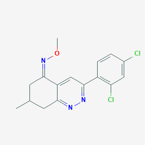 (5Z)-3-(2,4-dichlorophenyl)-N-methoxy-7-methyl-5,6,7,8-tetrahydrocinnolin-5-imine