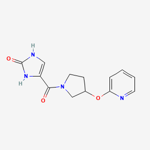 4-(3-(pyridin-2-yloxy)pyrrolidine-1-carbonyl)-1H-imidazol-2(3H)-one