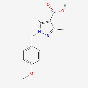 1-(4-Methoxybenzyl)-3,5-dimethyl-1H-pyrazole-4-carboxylic acid