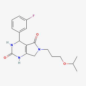 4-(3-fluorophenyl)-6-(3-isopropoxypropyl)-3,4,6,7-tetrahydro-1H-pyrrolo[3,4-d]pyrimidine-2,5-dione