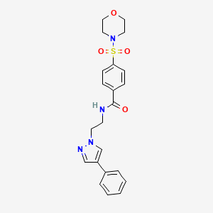 4-(morpholinosulfonyl)-N-(2-(4-phenyl-1H-pyrazol-1-yl)ethyl)benzamide
