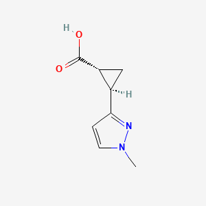 trans-2-(1-Methyl-1h-pyrazol-3-yl)cyclopropanecarboxylic acid