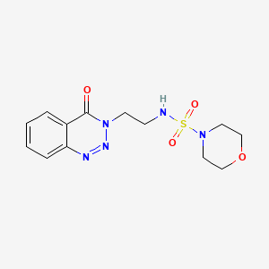 N-(2-(4-oxobenzo[d][1,2,3]triazin-3(4H)-yl)ethyl)morpholine-4-sulfonamide