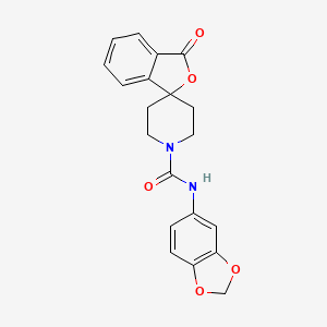 N-(benzo[d][1,3]dioxol-5-yl)-3-oxo-3H-spiro[isobenzofuran-1,4'-piperidine]-1'-carboxamide