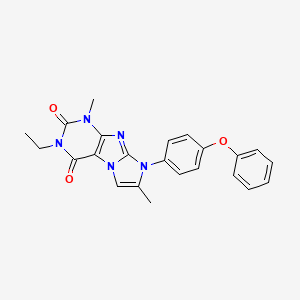 3-ethyl-1,7-dimethyl-8-(4-phenoxyphenyl)-1H-imidazo[2,1-f]purine-2,4(3H,8H)-dione
