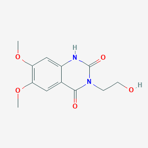 3-(2-hydroxyethyl)-6,7-dimethoxyquinazoline-2,4(1H,3H)-dione