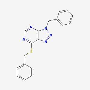 3-Benzyl-7-benzylsulfanyltriazolo[4,5-d]pyrimidine
