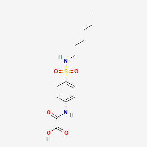 ({4-[(Hexylamino)sulfonyl]phenyl}amino)(oxo)acetic acid
