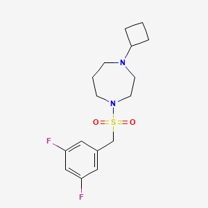 1-Cyclobutyl-4-((3,5-difluorobenzyl)sulfonyl)-1,4-diazepane