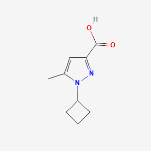 molecular formula C9H12N2O2 B2807111 1-Cyclobutyl-5-methyl-1H-pyrazole-3-carboxylic acid CAS No. 1349717-51-6