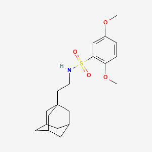 molecular formula C20H29NO4S B2807121 N-[2-(adamantan-1-yl)ethyl]-2,5-dimethoxybenzene-1-sulfonamide CAS No. 445473-52-9