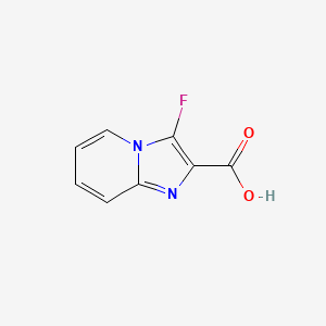 molecular formula C8H5FN2O2 B2807133 3-Fluoroimidazo[1,2-a]pyridine-2-carboxylic acid CAS No. 898156-12-2
