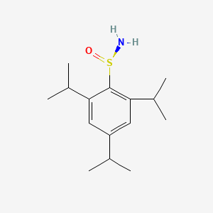 molecular formula C15H25NOS B2807135 (R)-2,4,6-Triisopropylbenzenesulfinamide CAS No. 592507-77-2