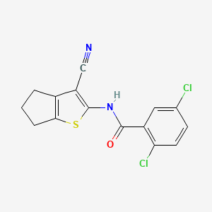 2,5-dichloro-N-(3-cyano-5,6-dihydro-4H-cyclopenta[b]thiophen-2-yl)benzamide