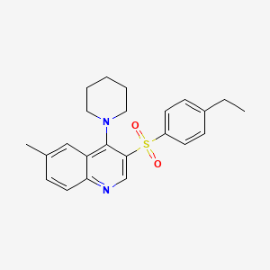 3-(4-Ethylphenyl)sulfonyl-6-methyl-4-piperidin-1-ylquinoline