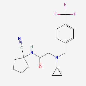 N-(1-cyanocyclopentyl)-2-[cyclopropyl({[4-(trifluoromethyl)phenyl]methyl})amino]acetamide