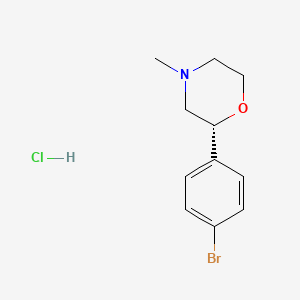 (2R)-2-(4-Bromophenyl)-4-methylmorpholine;hydrochloride