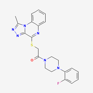 4-({2-[4-(2-Fluorophenyl)piperazin-1-yl]-2-oxoethyl}thio)-1-methyl[1,2,4]triazolo[4,3-a]quinoxaline