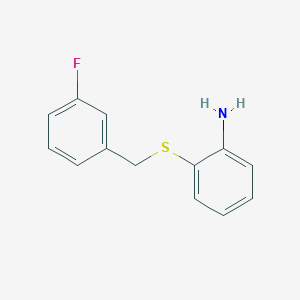 2-[(3-Fluorobenzyl)sulfanyl]aniline