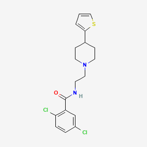 2,5-Dichloro-N-{2-[4-(thiophen-2-YL)piperidin-1-YL]ethyl}benzamide