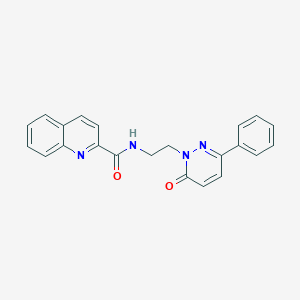 N-(2-(6-oxo-3-phenylpyridazin-1(6H)-yl)ethyl)quinoline-2-carboxamide