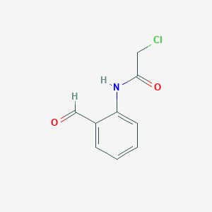 molecular formula C9H8ClNO2 B2807177 2-chloro-N-(2-formylphenyl)acetamide CAS No. 6141-22-6
