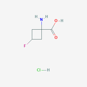 1-Amino-3-fluorocyclobutane-1-carboxylic acid hydrochloride