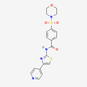 4-(morpholinosulfonyl)-N-(4-(pyridin-4-yl)thiazol-2-yl)benzamide