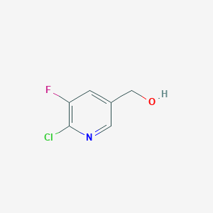 molecular formula C6H5ClFNO B2807235 (6-Chloro-5-fluoro-3-pyridinyl)methanol CAS No. 1174028-24-0
