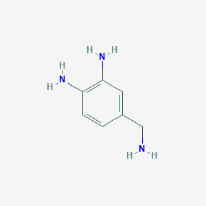 molecular formula C7H11N3 B2807238 4-(Aminomethyl)benzene-1,2-diamine CAS No. 132261-23-5