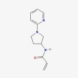 molecular formula C12H15N3O B2807240 N-[1-(pyridin-2-yl)pyrrolidin-3-yl]prop-2-enamide CAS No. 2193938-43-9