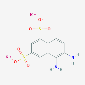 molecular formula C10H8K2N2O6S2 B2807256 5,6-Diamino-1,3-naphthalenedisulfonic acid dipotassium salt CAS No. 307495-30-3