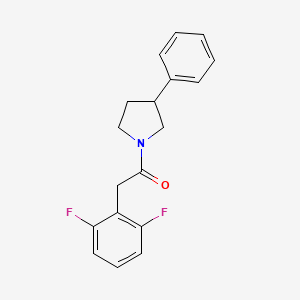 molecular formula C18H17F2NO B2807353 2-(2,6-difluorophenyl)-1-(3-phenylpyrrolidin-1-yl)ethan-1-one CAS No. 2034571-58-7