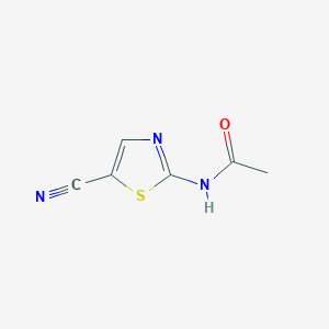 molecular formula C6H5N3OS B2807394 N-(5-cyano-1,3-thiazol-2-yl)acetamide CAS No. 99903-61-4