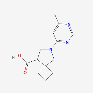 molecular formula C13H17N3O2 B2807459 6-(6-Methylpyrimidin-4-yl)-6-azaspiro[3.4]octane-8-carboxylic acid CAS No. 2034308-86-4