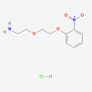 molecular formula C10H15ClN2O4 B2807496 2-[2-(2-nitrophenoxy)ethoxy]ethan-1-amine hydrochloride CAS No. 2375268-81-6