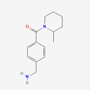 molecular formula C14H20N2O B2807520 [4-(2-methylpiperidine-1-carbonyl)phenyl]methanamine CAS No. 926239-92-1