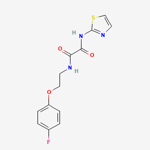 molecular formula C13H12FN3O3S B2807561 N1-(2-(4-fluorophenoxy)ethyl)-N2-(thiazol-2-yl)oxalamide CAS No. 1209757-16-3