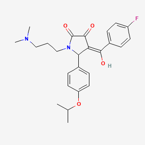 1-(3-(dimethylamino)propyl)-4-(4-fluorobenzoyl)-3-hydroxy-5-(4-isopropoxyphenyl)-1H-pyrrol-2(5H)-one
