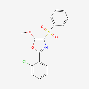 2-(2-Chlorophenyl)-5-methoxy-4-(phenylsulfonyl)oxazole