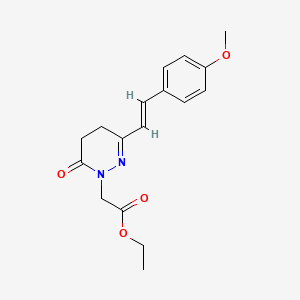 ethyl 2-[3-(4-methoxystyryl)-6-oxo-5,6-dihydro-1(4H)-pyridazinyl]acetate