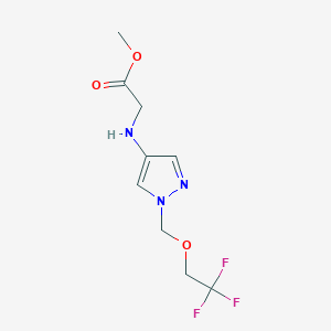 Methyl 2-[[1-(2,2,2-trifluoroethoxymethyl)pyrazol-4-yl]amino]acetate