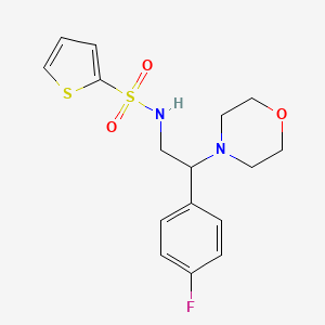 N-[2-(4-fluorophenyl)-2-(morpholin-4-yl)ethyl]thiophene-2-sulfonamide