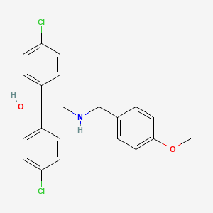 1,1-Bis(4-chlorophenyl)-2-[(4-methoxybenzyl)amino]-1-ethanol