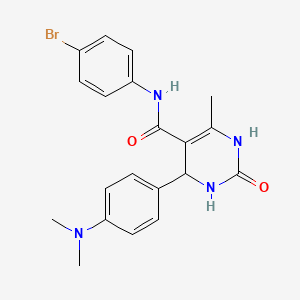 N-(4-bromophenyl)-4-(4-(dimethylamino)phenyl)-6-methyl-2-oxo-1,2,3,4-tetrahydropyrimidine-5-carboxamide