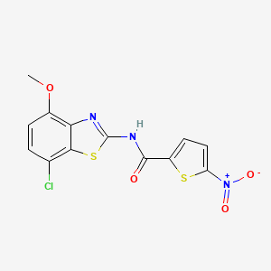 N-(7-chloro-4-methoxybenzo[d]thiazol-2-yl)-5-nitrothiophene-2-carboxamide