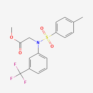 Methyl N-[(4-methylphenyl)sulfonyl]-N-[3-(trifluoromethyl)phenyl]glycinate