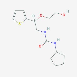 1-Cyclopentyl-3-(2-(2-hydroxyethoxy)-2-(thiophen-2-yl)ethyl)urea